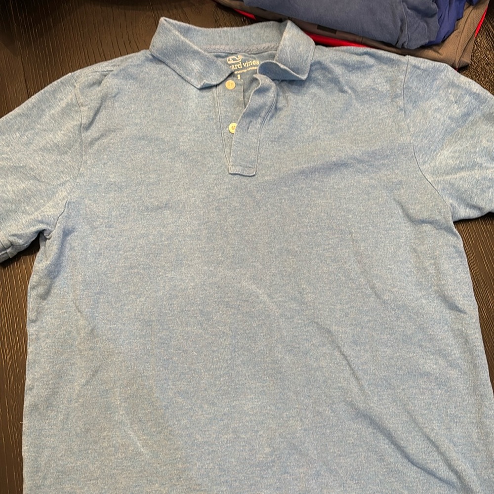 Vineyard vines light blue men’s short sleeve polo